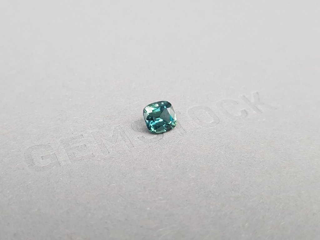 Unheated Teal sapphire in cushion cut 1.28 ct, Madagascar Image №2