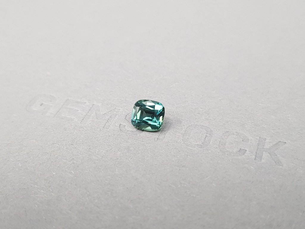 Unheated Teal sapphire in cushion cut 1.28 ct, Madagascar Image №3