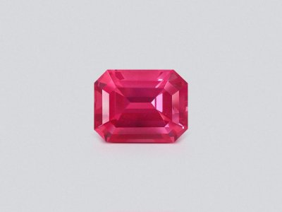 Vivid pink Mahenge Spinel in octagon cut 2.63 carats, Tanzania  photo