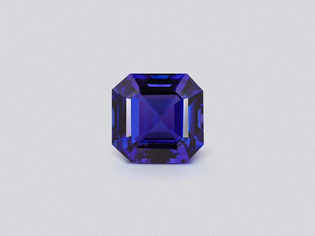 Large Royal Blue color tanzanite in asscher cut  34.86 carats, Tanzania Image №1