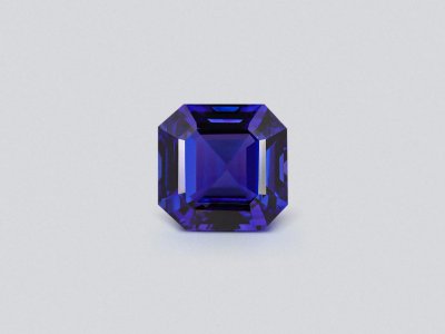 Large Royal Blue color tanzanite in asscher cut  34.86 carats, Tanzania photo