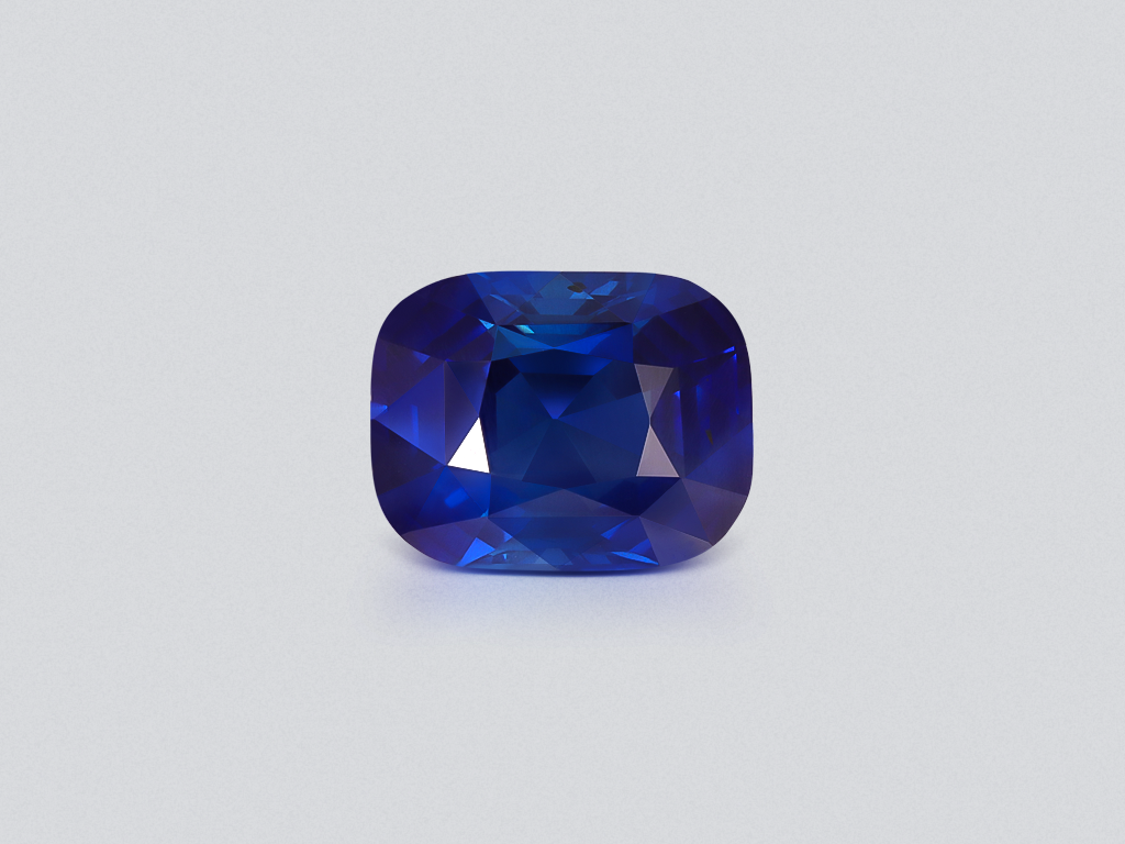 Unheated top quality Royal Blue sapphire in cushion cut 9.15 carats, Sri Lanka Image №1