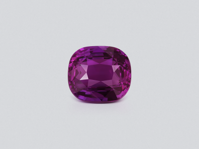Unique purple unheated sapphire cushion cut 5.01 carats, Sri Lanka photo