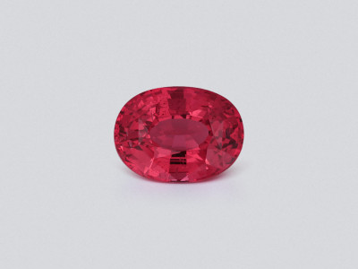 Red spinel Mahenge oval cut 3.16 carats, Tanzania photo