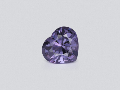 Violett spinel heart shape 1.51 carats, Tanzania photo