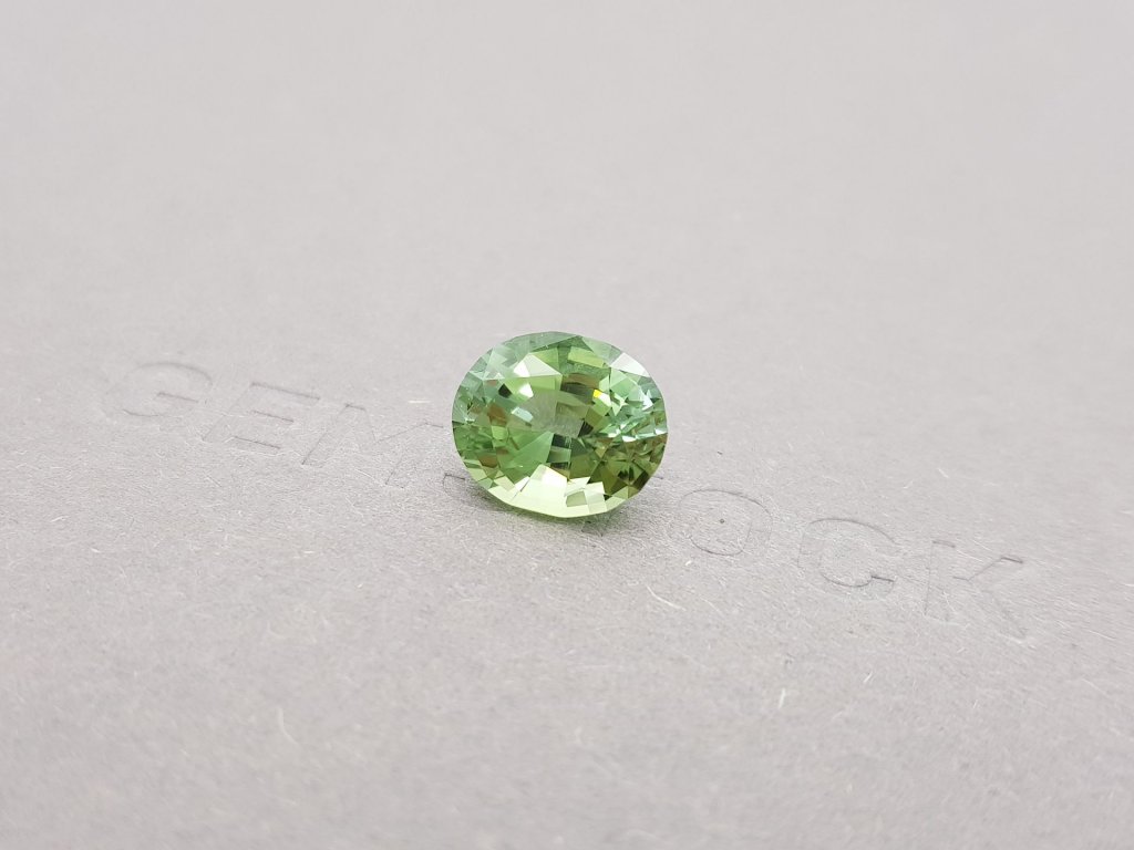 Green tourmaline oval cut 4.37 ct Image №3
