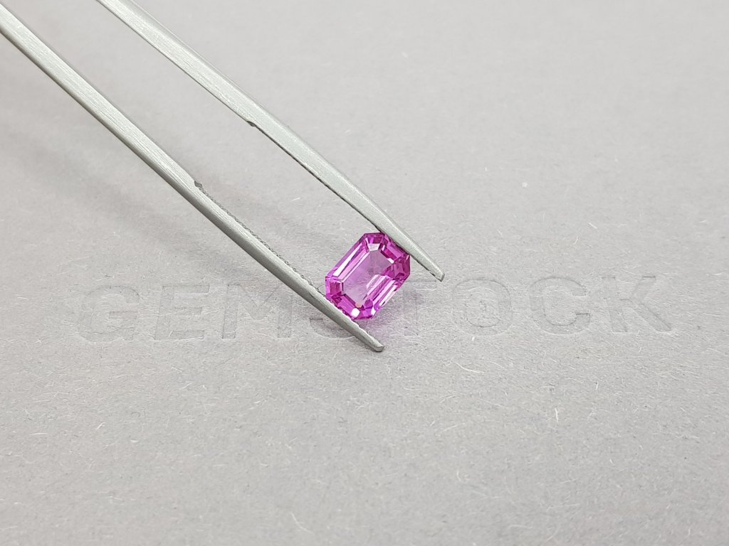 Natural pink sapphire 1.33 ct  ring in 18K white gold Image №8