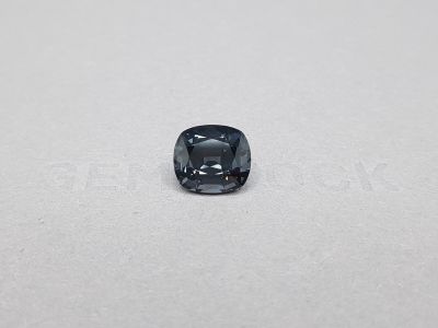 Dark gray cushion cut spinel 5.10 ct, Burma photo