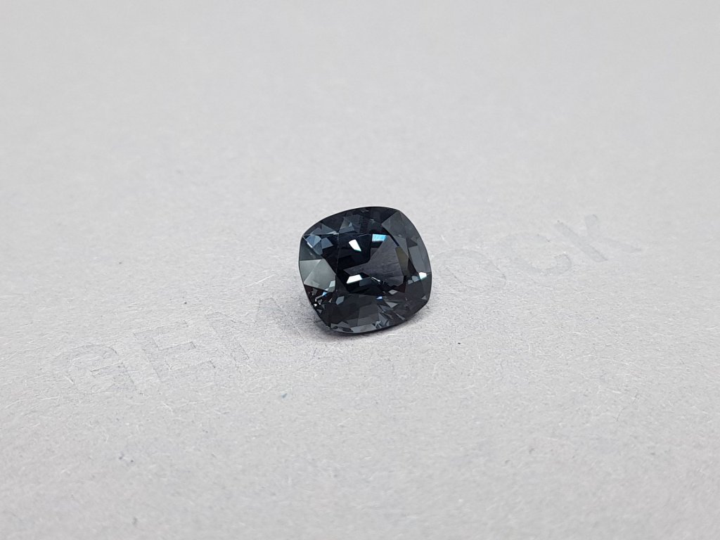 Dark gray cushion cut spinel 5.10 ct, Burma Image №2
