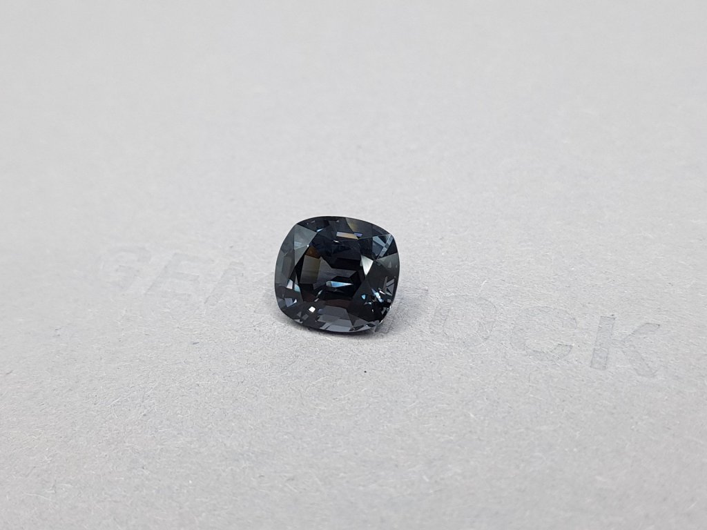 Dark gray cushion cut spinel 5.10 ct, Burma Image №3