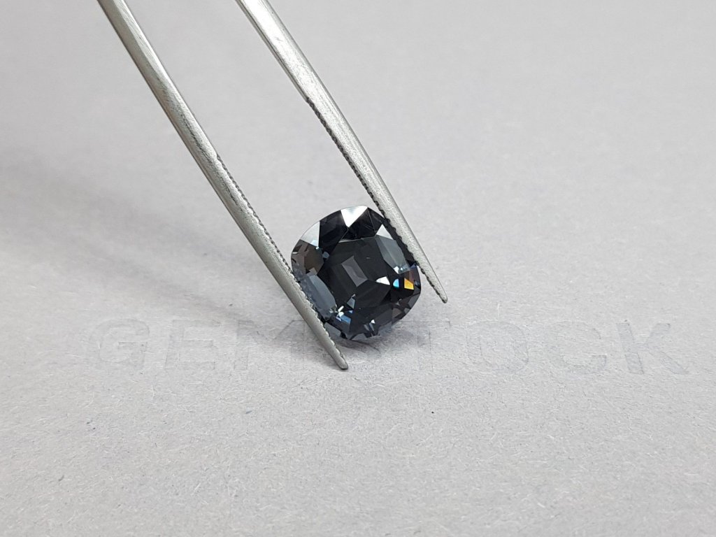 Dark gray cushion cut spinel 5.10 ct, Burma Image №4