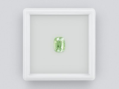 Mint green cushion cut tourmaline 1.79 carats, Nigeria photo