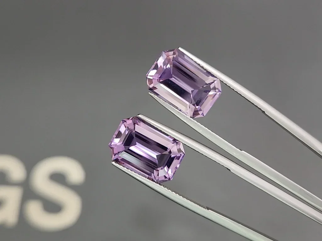 Set of octagon-cut amethysts 19.17 carats  Image №3