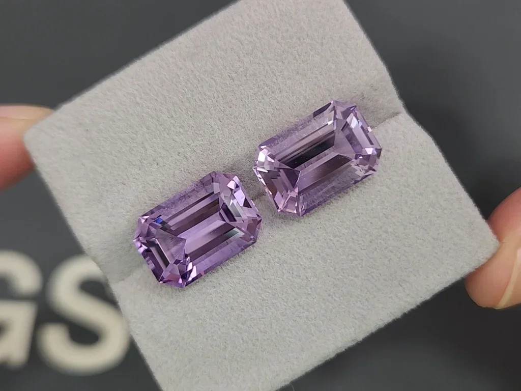 Set of octagon-cut amethysts 19.17 carats  Image №5