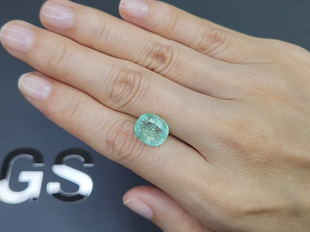 Paraiba tourmaline in cushion cut 5.14 carats, Mozambique  Image №2