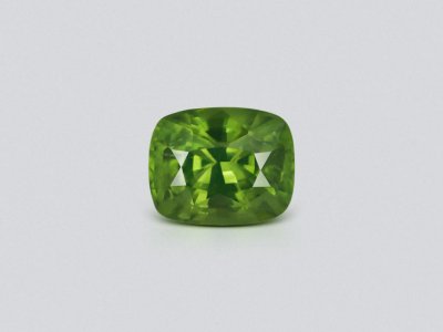 Rare natural green zircon in cushion cut 8.50 carats, Tanzania  photo