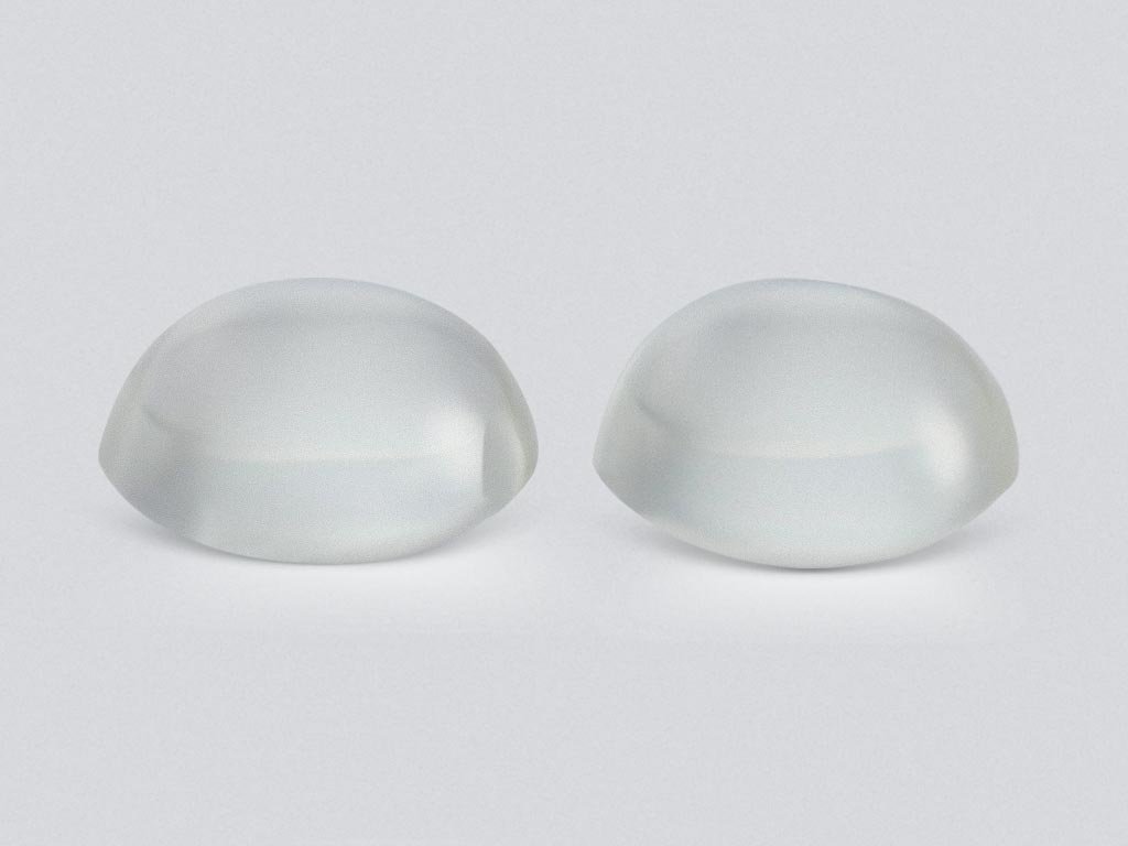 Pair of cabochon cut moonstones 5.84 carats, Burma Image №1