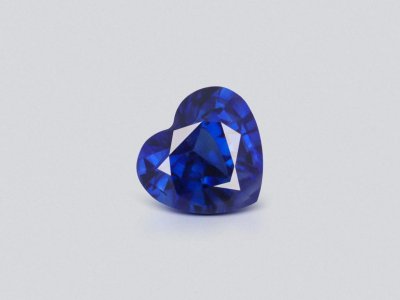 Royal Blue sapphire in heart shape 1.31 carats, Sri Lanka photo