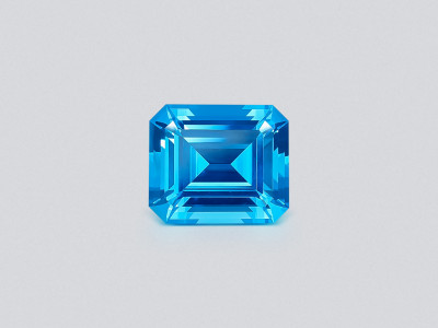 Large topaz Swiss Blue octagon cut 30.60 carats, Brazil photo