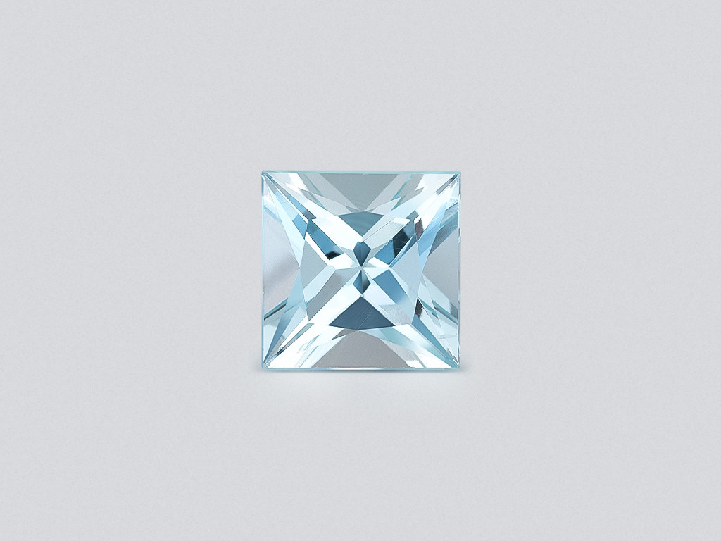 Aquamarine princess cut 3.53 carats, Madagascar  Image №1