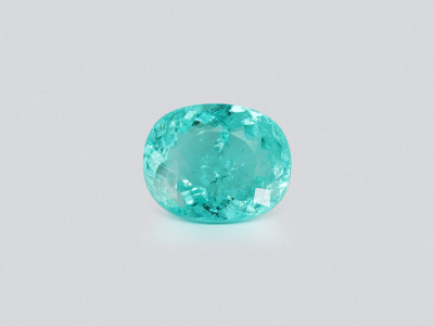 Neon blue Paraiba tourmaline in cushion cut  2.04 carats, Mozambique photo