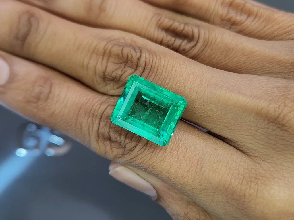 Emerald octagon cut 15.52 carats, Colombia Image №2