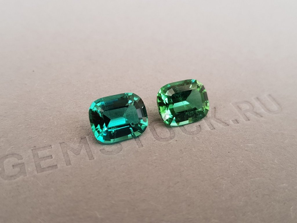 Blue and mint green tourmalines 5.01 ct, Afghanistan Image №2