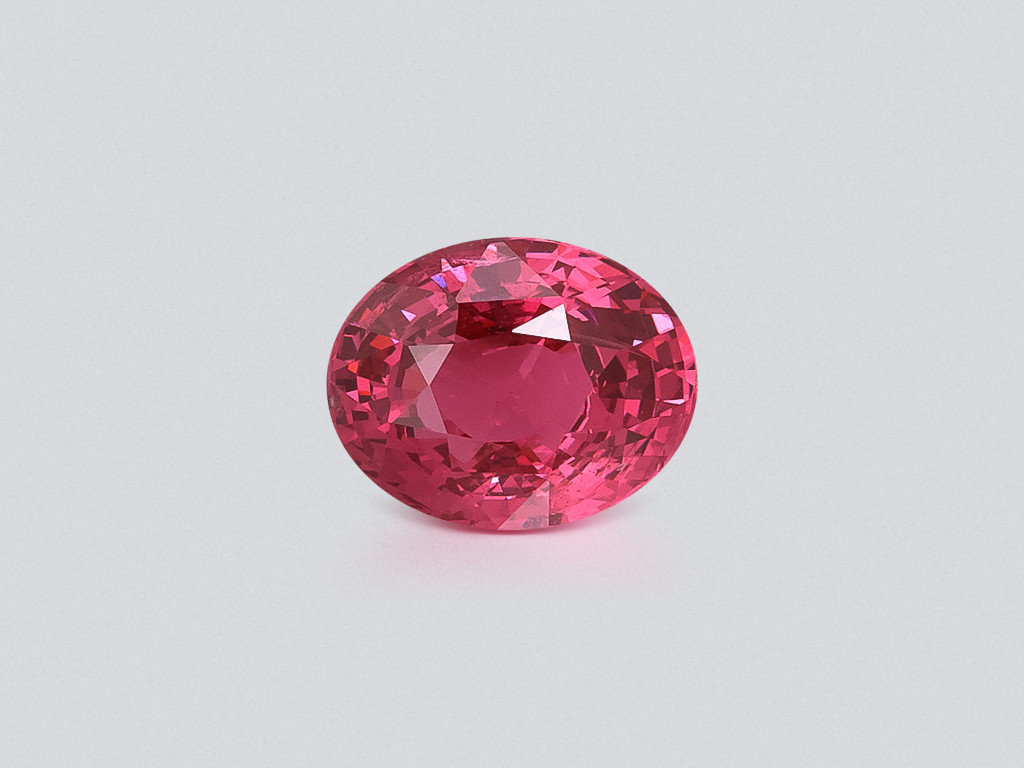 Spinel Mahenge Vivid Pink oval cut 3.02 carats, Tanzania Image №1