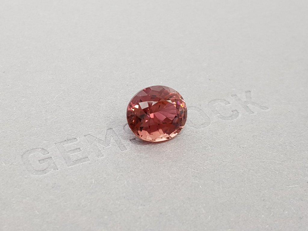 Unheated African pink-orange tourmaline 6.11 ct Image №2