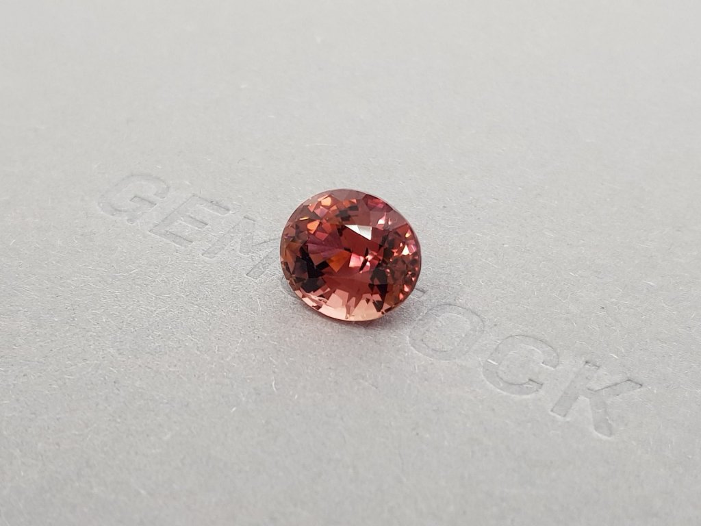 Unheated African pink-orange tourmaline 6.11 ct Image №3