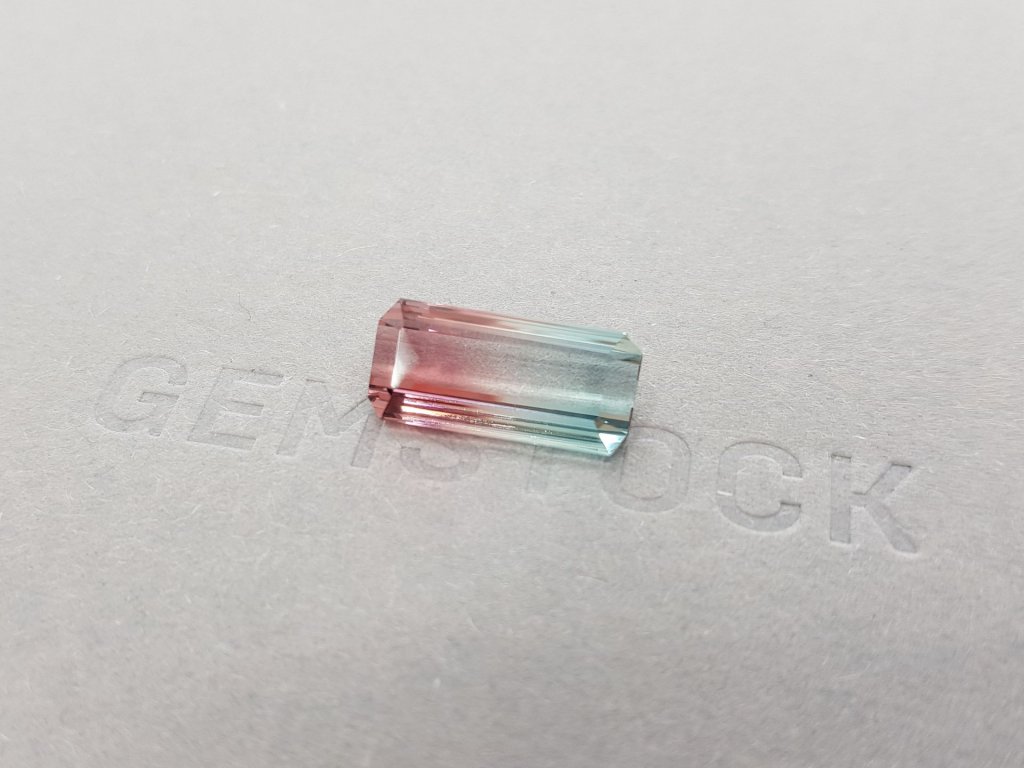 Octagon cut polychrome tourmaline 5.84 ct Image №3