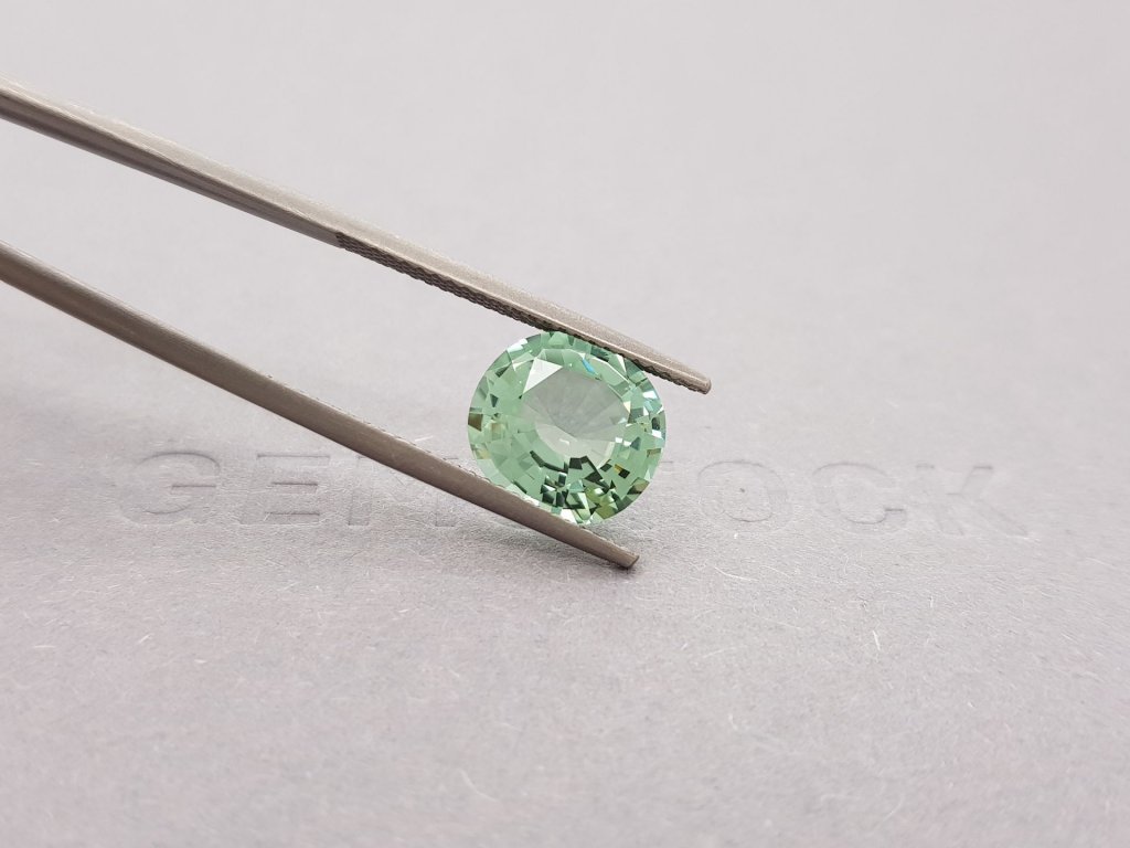 Cushion cut light green tourmaline 3.56 ct Image №4