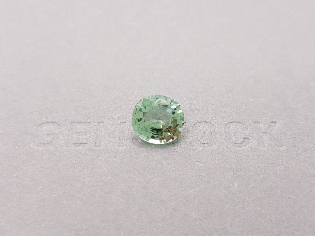 Cushion cut light green tourmaline 3.56 ct Image №1