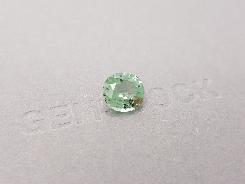 Cushion cut light green tourmaline 3.56 ct Image №2