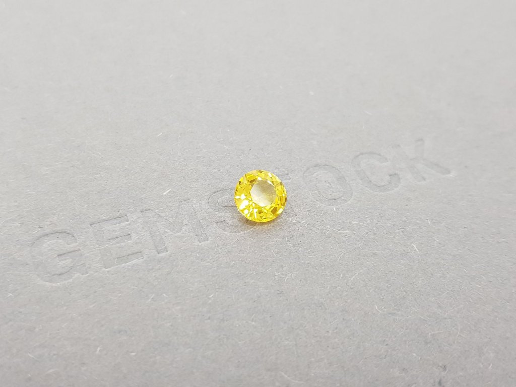 Round yellow sapphire 1.05 ct Image №2