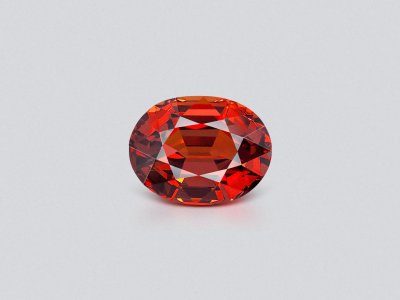Deep orange spessartine garnet in oval cut 13.27 carats  photo