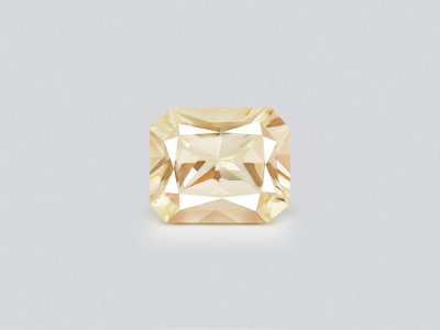 Untreated pastel yellow sapphire in radiant cut 0.93 carats, Madagascar photo