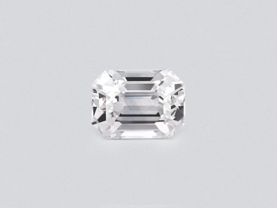 White sapphire in octagon cut 3.43 carats, Sri Lanka photo