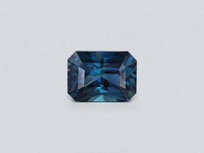 Unheated Teal sapphire in radiant cut 1.55 carats, Madagascar     photo