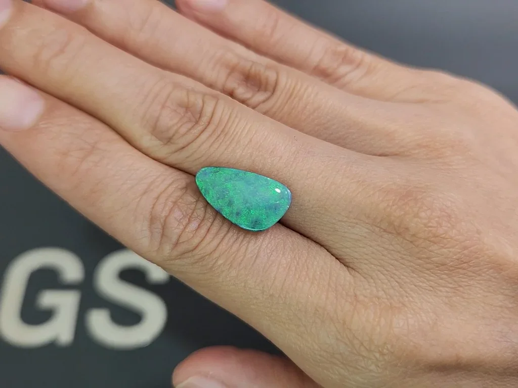 Doublet opal cabochon cut 4.14 carats, Australia Image №2