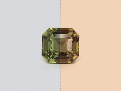 Unheated sapphire colour change asscher cut 1.52 carats, Sri Lanka photo