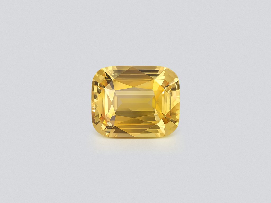 Unheated sapphire Vivid Yellow cushion cut 8.56 carats, Sri Lanka Image №1