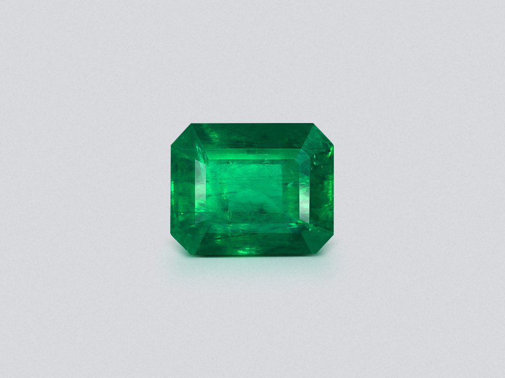 Emerald octagon cut 4.49 carats, Zambia Image №1