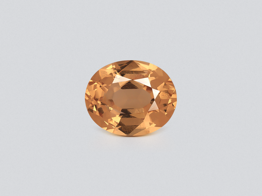 Hessonite garnet oval cut, 3.26 carats, Africa Image №1