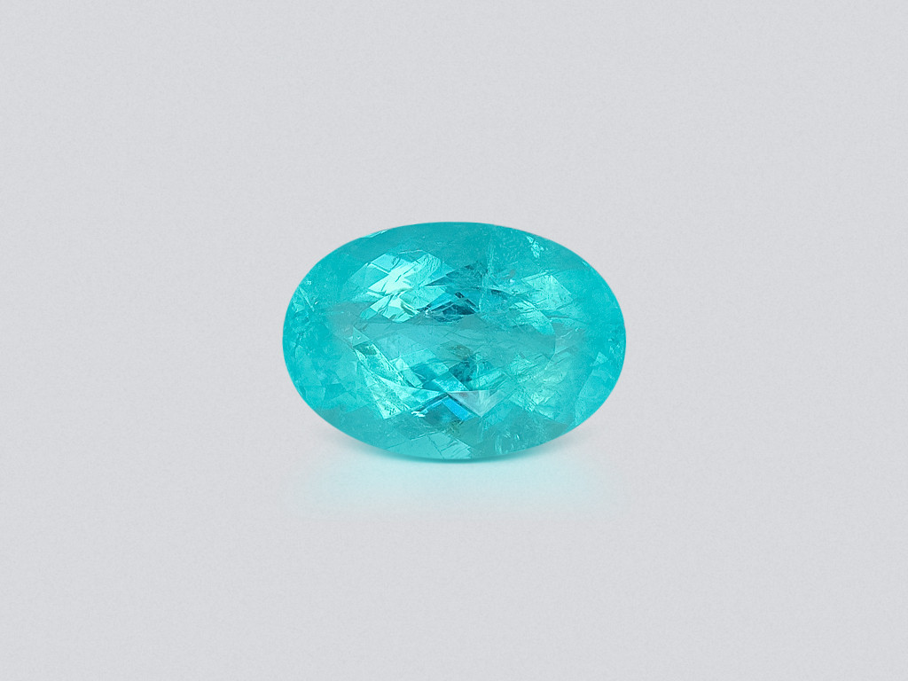 Neon blue tourmaline Paraiba oval cut 11.74 carats, Africa Image №1