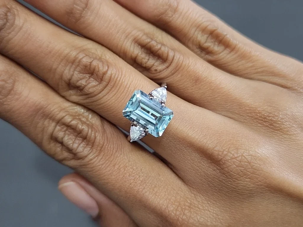 Aquamarine octagon cut 3.51 carats, Madagascar Image №5